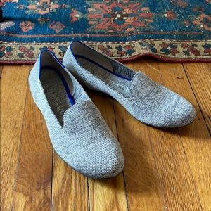 Grey, Blue, and White Rothy’s Loafer